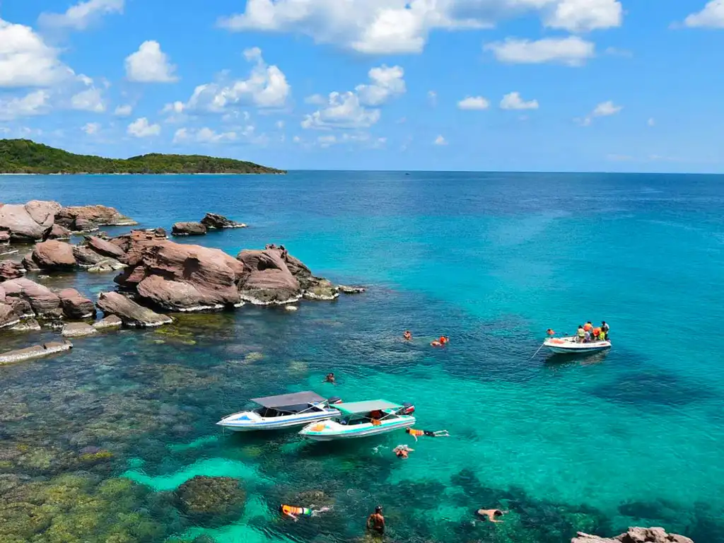 富國島珍珠:揭開越南珍珠的秘密與選購指南 8 遊客參觀富國島珍珠博物館,了解珍珠培育過程。